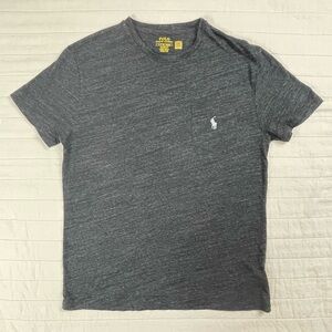 Polo by Ralph Lauren Men's Charcoal Tee Chest Pocket Size Small